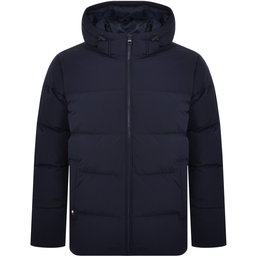 Tommy hilfiger navy blue puffer jacket on sale